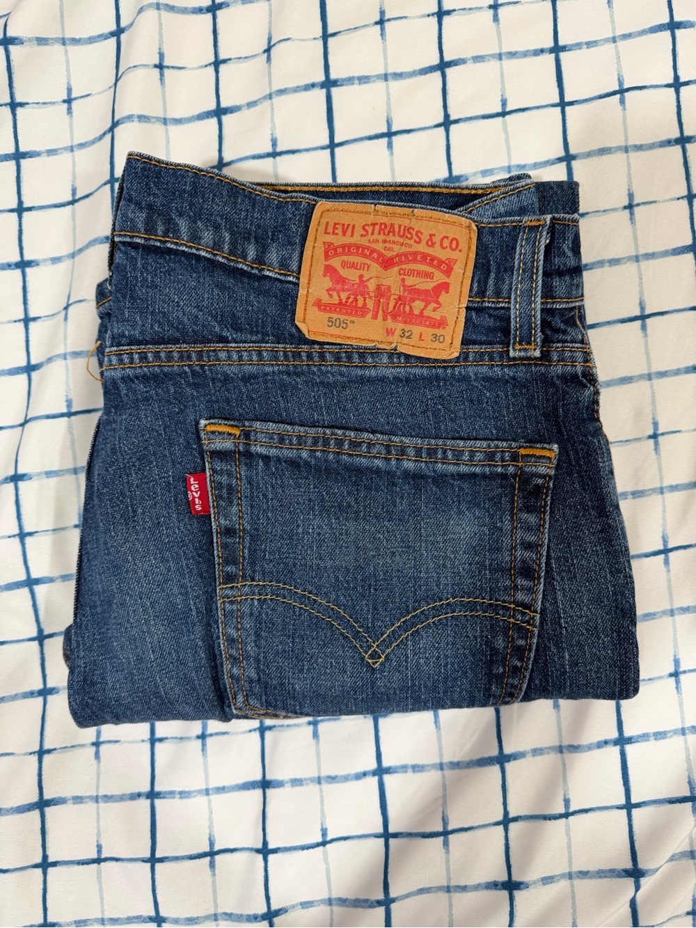 Levi's Men's Slim Straight Dark Blue Denim Jeans 32 x 30